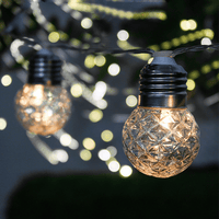 Guirlande Guinguette Solaire avec Ampoules en Suspension