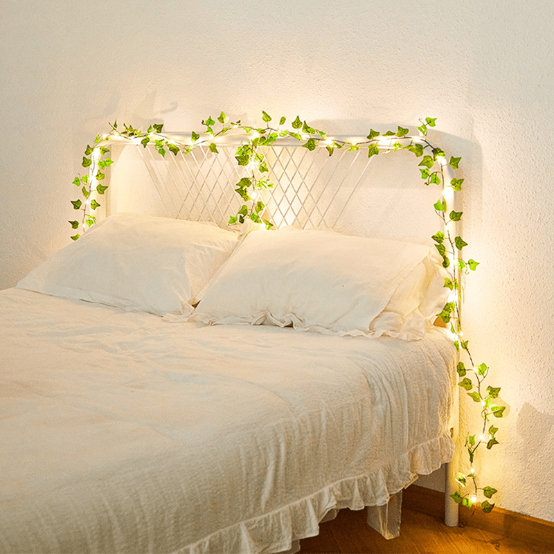 Guirlande Lumineuse Solaire Feuilles de Lierre