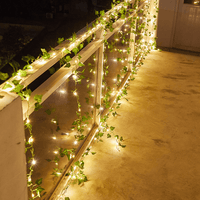 Guirlande Lumineuse Solaire Feuilles de Lierre
