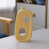 frJardioui Jaune 2 Vase Contemporain en Céramique