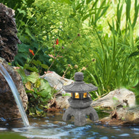 Lanterne Japonaise Solaire pour Jardin Apaisant