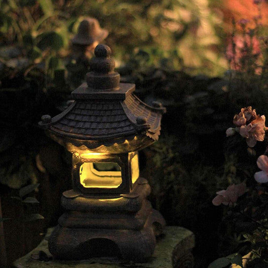 Lanterne Solaire Japonaise Traditionnelle Apaisante