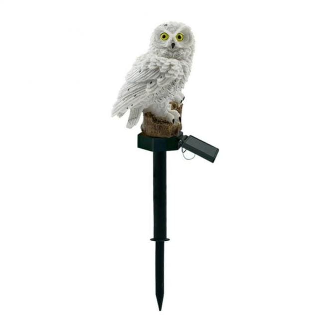 Lumière Solaire Extérieur sur Pied Chouette Pour Jardin