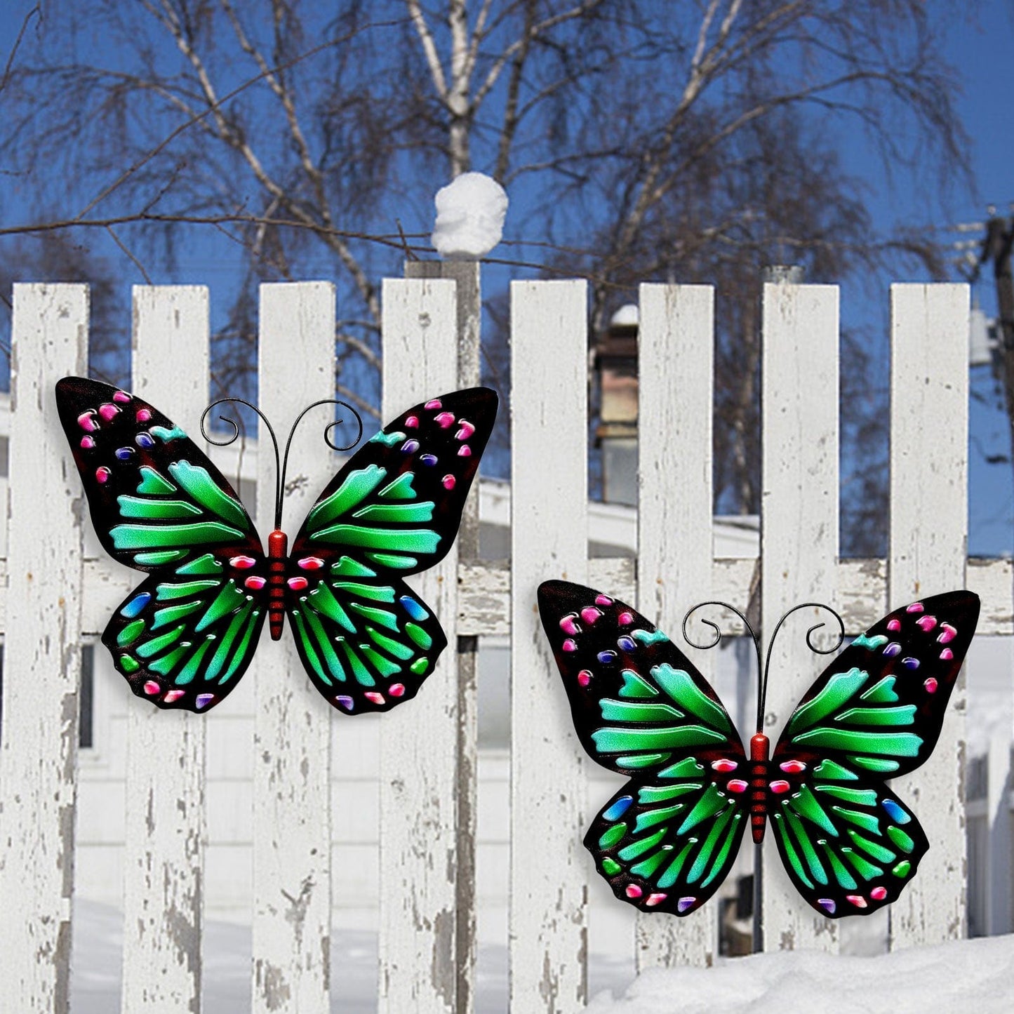 Papillon Mural en Metal