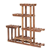 Porte Plante Ancien en Bois "Bulegoa"