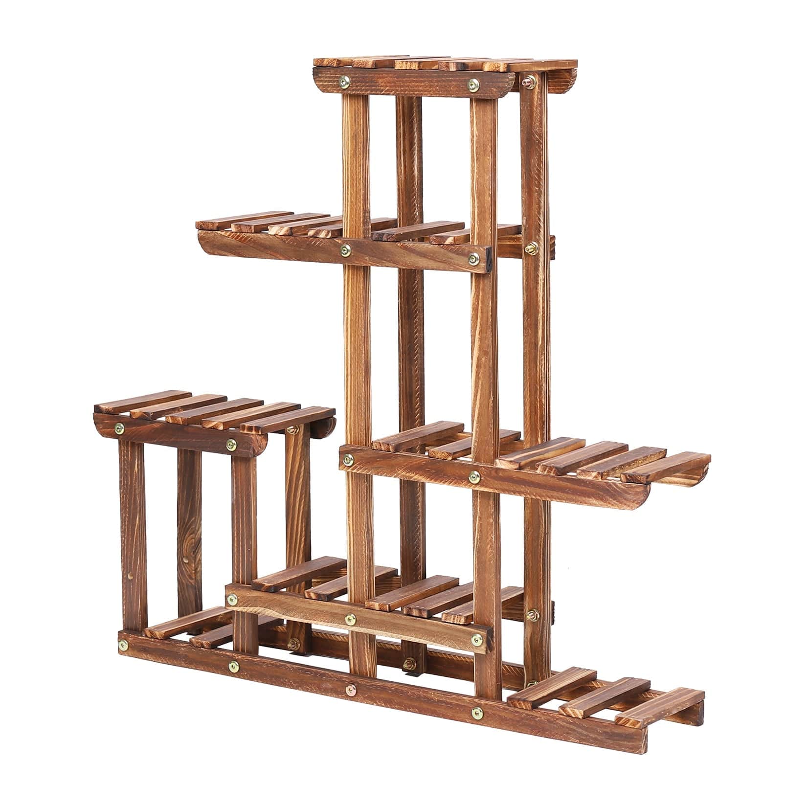 Porte Plante Ancien en Bois "Bulegoa"