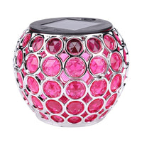 frJardioui Rouge Lampe Solaire Mosaïque LED