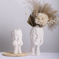 Vase en Céramique "Couronne de Fleurs"