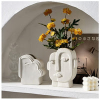 Vase Visage Abstrait