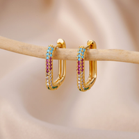 Boucles d'oreilles à Clip Paillettes Dorées