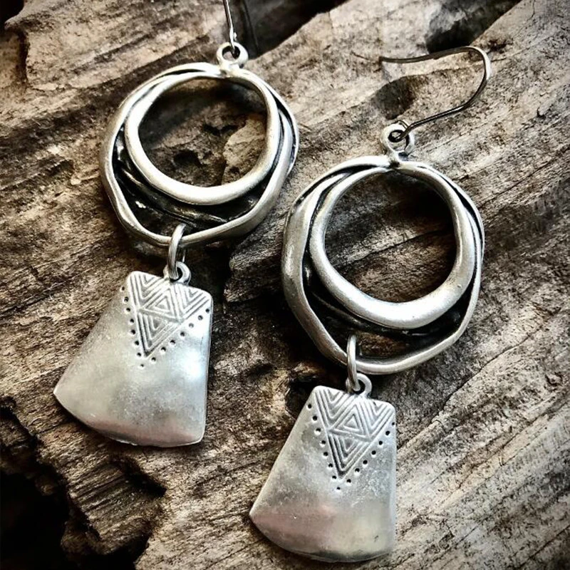 Boucles d'oreilles Vintage en Argent