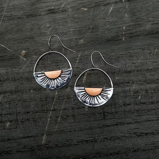 Boucles d'oreilles Vintage Horizon Solaire