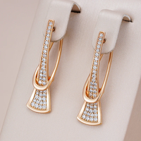 Boucles d’oreilles brillantes en or