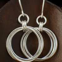 Boucles d'oreilles Vintage en Argent