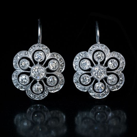 Boucles d'oreilles Vintage Mandala en Argent