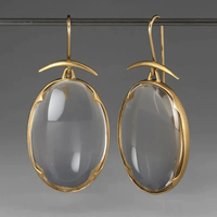 Boucles d'oreilles Vintage en Cristal Doré
