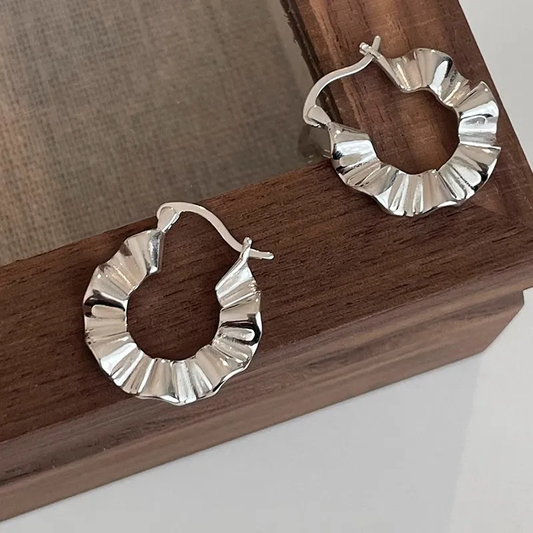 Boucles d'oreilles vintage en argent