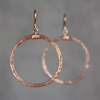 Boucles d'oreilles vintage en or rose