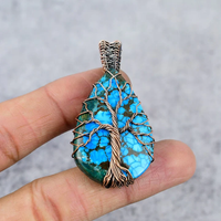Talisman en Opale Bleue