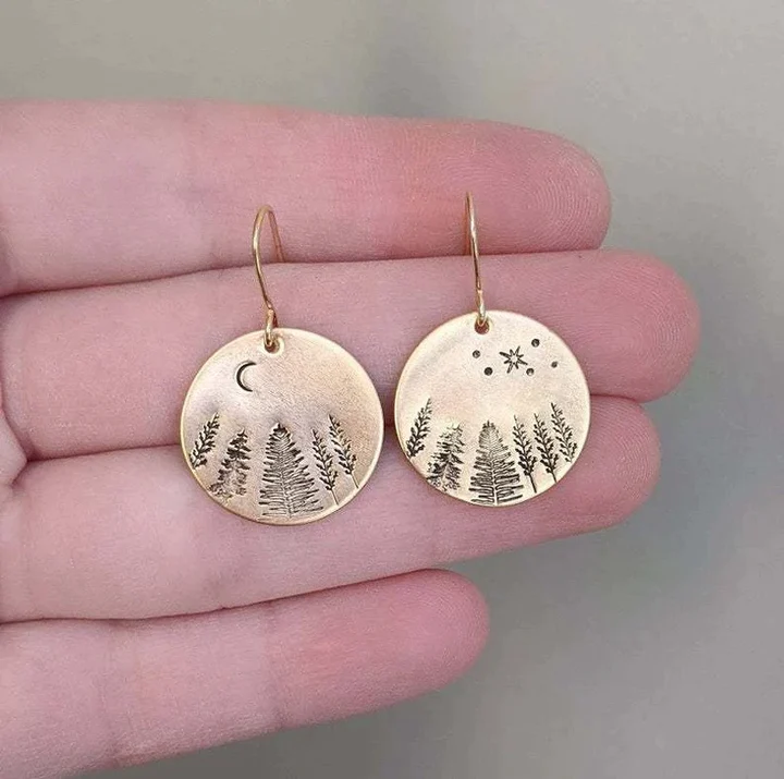 Boucles d'oreilles Vintage Nuit Étoilée