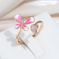 Bague papillon élégante