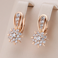 Boucles d'oreilles élégantes et brillantes