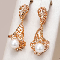 Boucles d'oreilles Clochette élégantes en perles