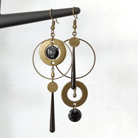 Boucles d'oreilles vintage à pampilles