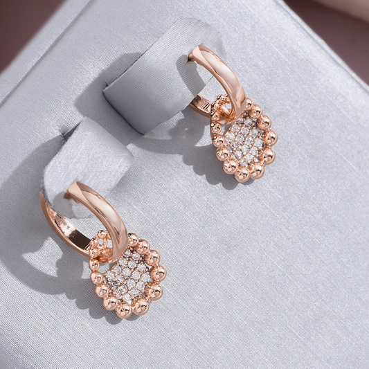 Boucles d'oreilles élégantes et brillantes