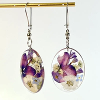 Boucles d'oreilles vintage en cristal