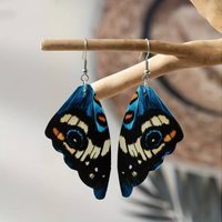 Boucles d'oreilles vintage en forme d'ailes de papillon