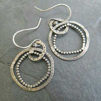 Boucles d'oreille vintage en argent