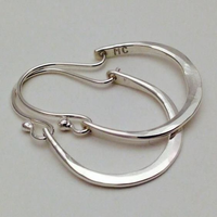 Boucles d'oreilles vintage en plaqué argent