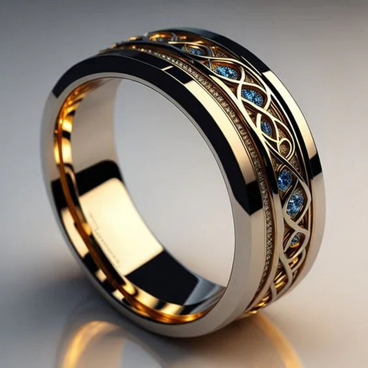 Bague infinité en or vintage