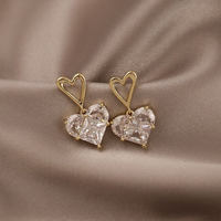 Boucles d'oreilles en forme de coeur