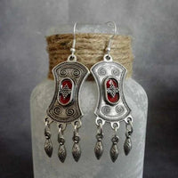 Boucles d'oreilles pendantes vintage en argent