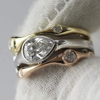 Bague Vintage à Zirconium en couches