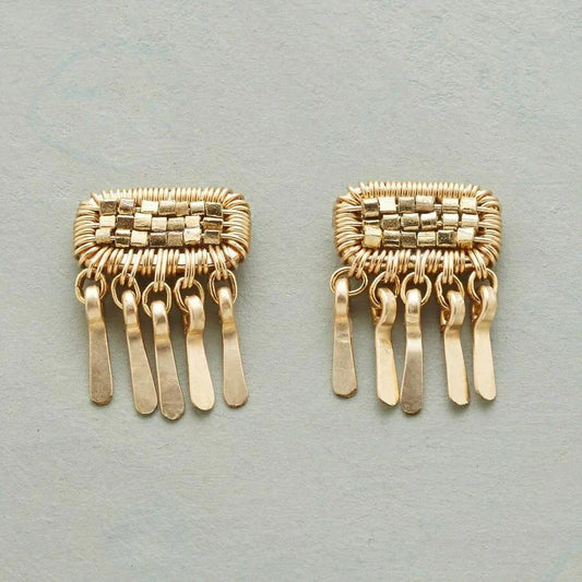 Boucle d'oreilles vintage or