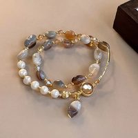 Bracelet élégant avec pierres naturelles