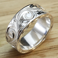 Bague lierre vintage en argent