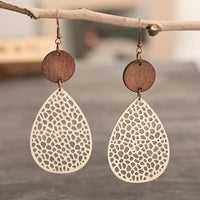 Boucles d'oreilles creuses vintage