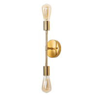 Jardioui 1 Applique (34.90 €/ pcs) / Or Applique Murale Double LED Vintage
