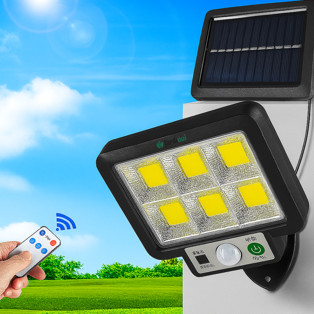 Jardioui 1 Lampe (39.90 €/ pcs) Lampe Solaire Puissante avec Détecteur de Mouvement