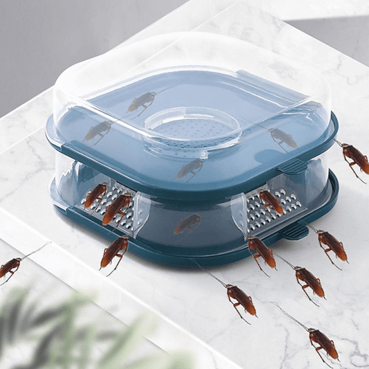 Jardioui 1 Piège ( 10 Poudres Offertes) Piège à Cafards Réutilisable Efficace (+ Poudre Offerte)