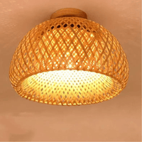 Jardioui 1 Plafonnier (34.90 €/ pcs) Plafonnier Rotin LED Circulaire Raffiné