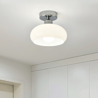 Jardioui 1 Plafonnier (54.90 €/ pcs) / Blanc / Blanc chaud Plafonnier Verre Vintage à LED Élégant