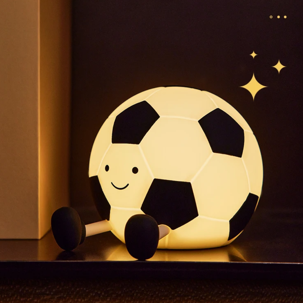 Jardioui 1 Veilleuse (34.90 €/ pcs) Veilleuse Ballon de Foot Tactile Apaisante