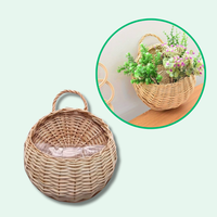 Jardioui 2 Jardinières (19.90 €/ pcs) / Beige clair Jardinière Osier Murale Élégante