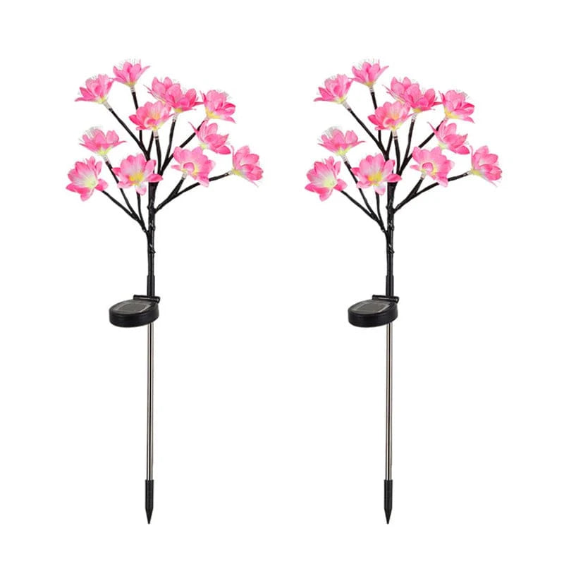 Jardioui 2 Lampes (29.90 €/ pcs) Lampe Fleurie Solaire Éternelle Éclatante