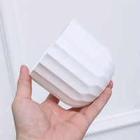 Jardioui 2 Pots (19.90 €/ pcs) Pot de Fleur Blanc Élégant